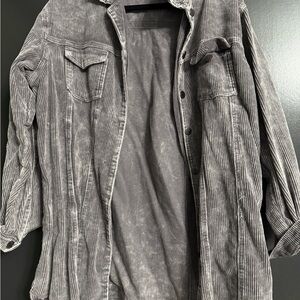Women’s grey Corduroy Jacket size medium